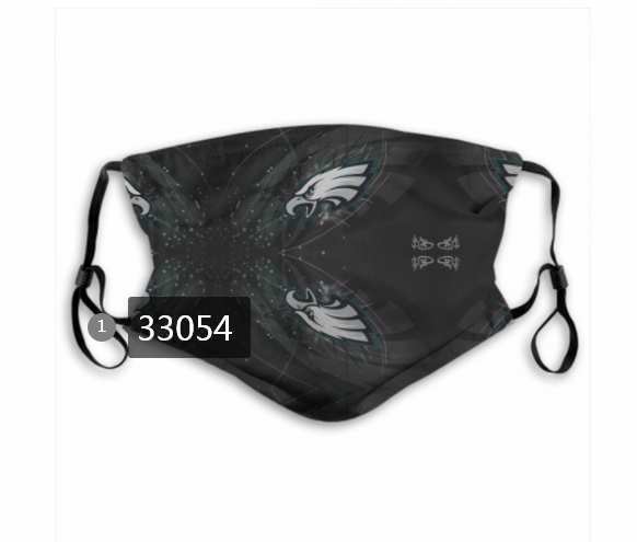 New 2021 NFL Philadelphia Eagles #51 Dust mask with filter->nfl dust mask->Sports Accessory